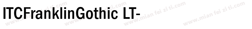 ITCFranklinGothic LT字体转换